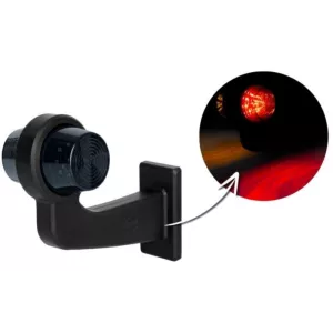 Luz de Gálibo de Brazo Largo (LED) Amarilla - Roja 12 / 24V Derecho