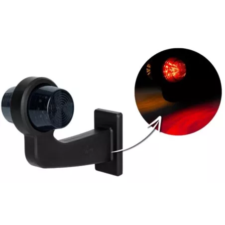 Luz de Gálibo de Brazo Largo (LED) Amarilla - Roja 12 / 24V Derecho