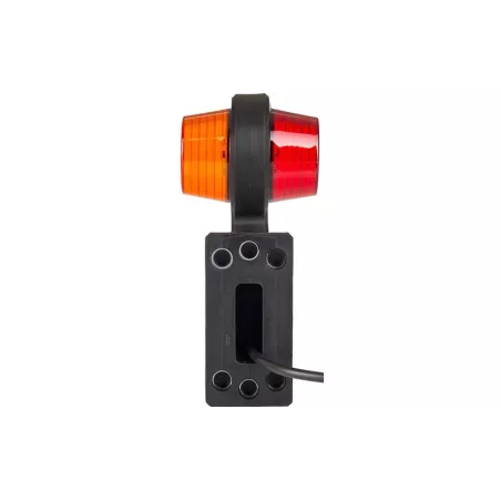 Marker Lamp, Long Arm (LED) Orange - Red 12 / 24V Right