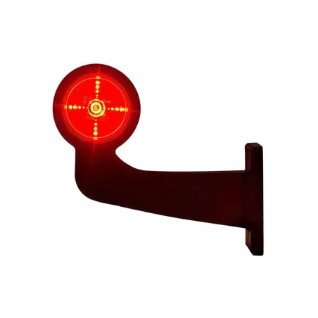 Luz de Gálibo, con Brazo Largo (LED) Amarilla - Roja 12 / 24V Izquierdo