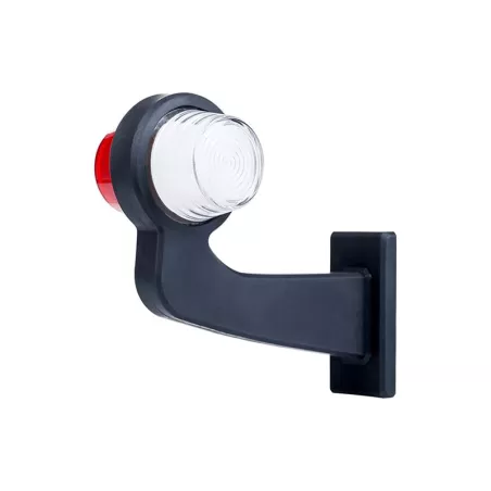 Marker Lamp, Long Arm (Neon) (LED) White - Red 12 / 24V Right