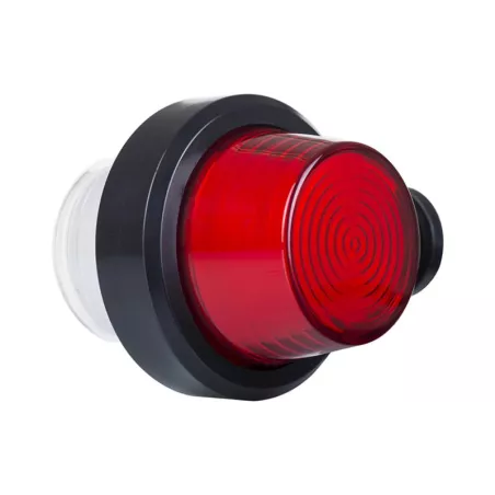 Marker Lamp, Short Arm (Neon) (LED) White - Red 12 / 24V Universal