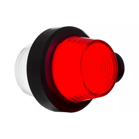 Marker Lamp, Short Arm (Neon) (LED) White - Red 12 / 24V Universal