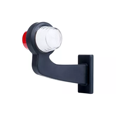 Marker Lamp, Long Arm (Neon) (LED) White - Red 12 / 24V Right