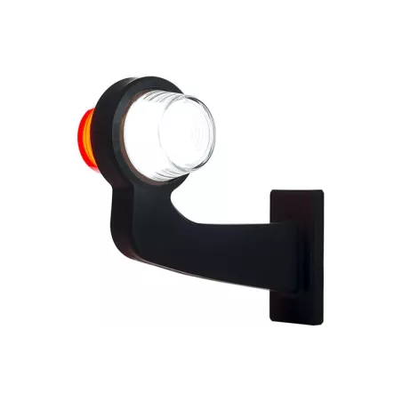 Marker Lamp, Long Arm (Neon) (LED) White - Red 12 / 24V Right