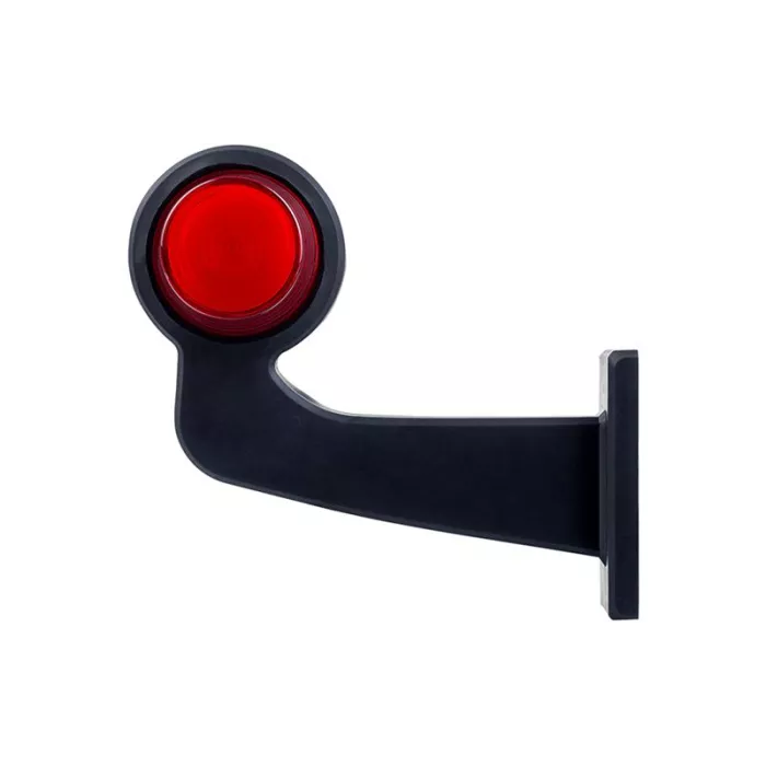 Marker Lamp, Long Arm (Neon) (LED) White - Red 12 / 24V Left