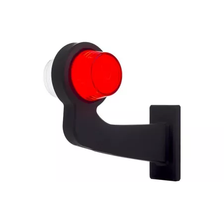 Marker Lamp, Long Arm (Neon) (LED) White - Red 12 / 24V Left