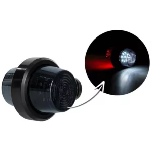 Luz de Gálibo de En Brazo Corto (LED) Blanke - Roja 12 / 24V Universal