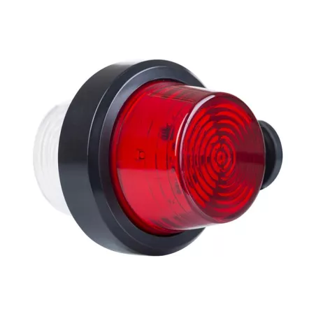 Marker Lamp, Short Arm (LED) White - Red 12 / 24V Universal