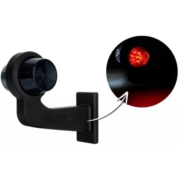 Luz de Gálibo de Brazo Largo (LED) Blanca - Roja 12 / 24V Derecho