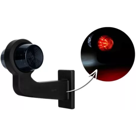 Luz de Gálibo de Brazo Largo (LED) Blanca - Roja 12 / 24V Derecho