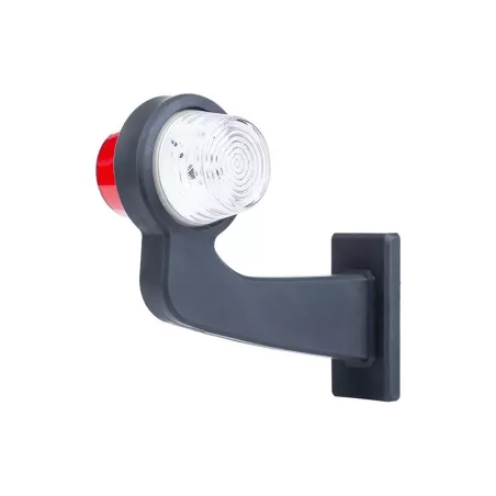 Luz de Gálibo, con Brazo Largo (LED) Blanca - Roja 12 / 24V Derecho