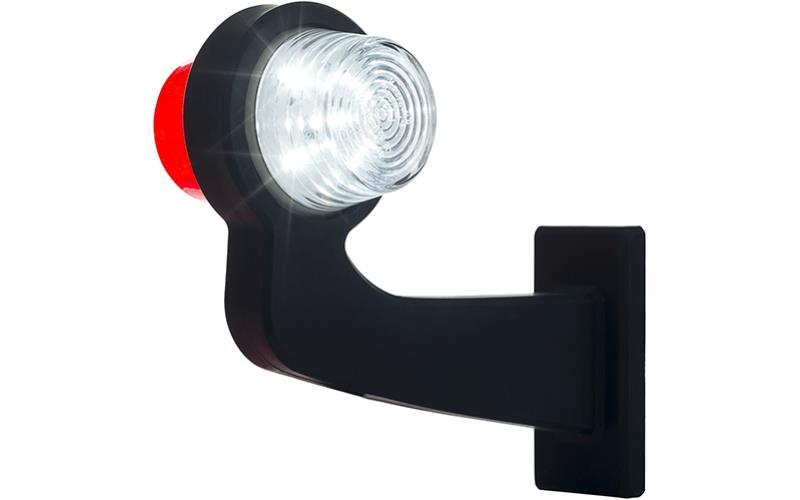 Markierungsleuchte (LED) Weiß - Rot 12 / 24V Rechts
