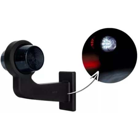 Luz de Gálibo de Brazo Largo (LED) Blanca - Roja 12 / 24V Izquierdo
