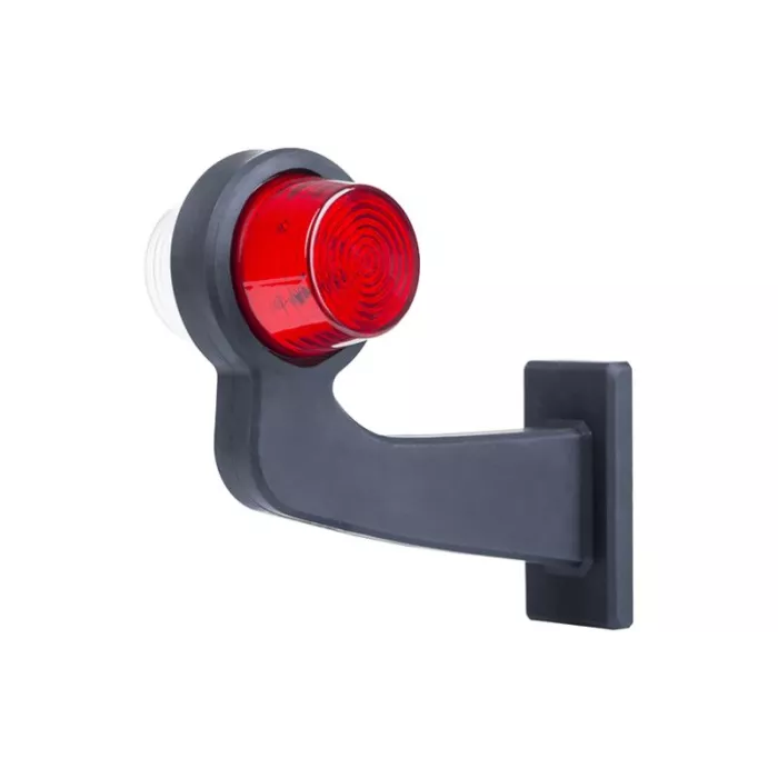 Luz de Gálibo, con Brazo Largo (LED) Blanca - Roja 12 / 24V Izquierdo