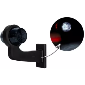 Luz de Gálibo de Brazo Largo (LED) Blanca - Roja 12 / 24V Izquierdo