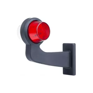 Lampa Obrysowa (Old School) Na Wysiegniku Długim (LED) Biało - Czerwona 12 / 24V Lewa