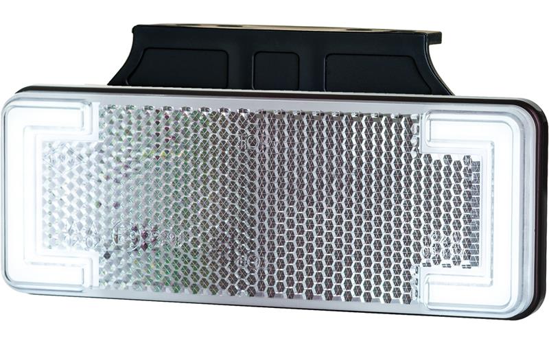 Lampa Obrysowa Slim Xs z Wieszakiem (LED) Biała 12 / 24V Uniwersalna