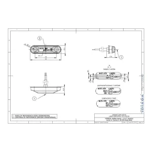 Luz de Gálibo Tipo Slim (LED) Blanca 12 / 24V Universal