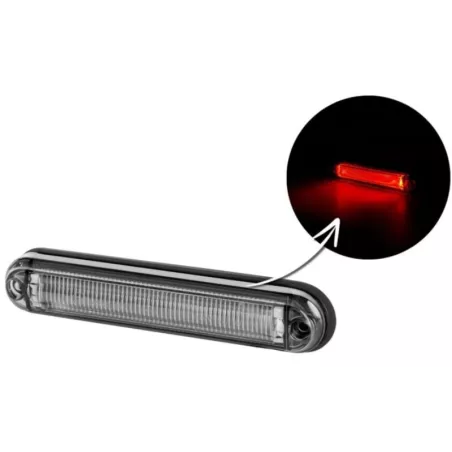 Marker Light With An Optical Fibre (LED) Red 12 / 24V Universal