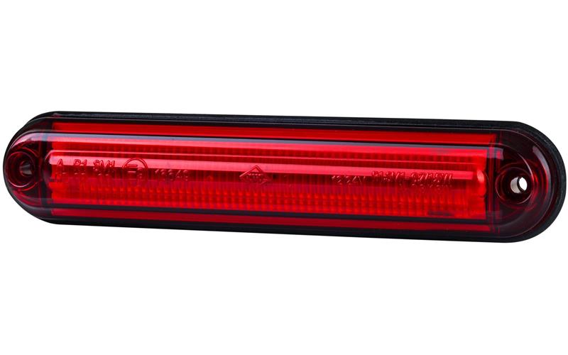 Marker Light, Light Tube Slim Type (LED) Red 12 / 24V Universal
