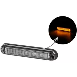 Marker Light With An Optical Fibre (LED) Orange 12 / 24V Universal