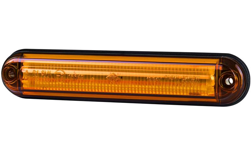 Marker Light, Light Tube Slim Type (LED) Orange 12 / 24V Universal
