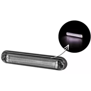 Feu de Gabarit Slim Avec Fibre Optique (LED) Blanc 12 / 24V Universel