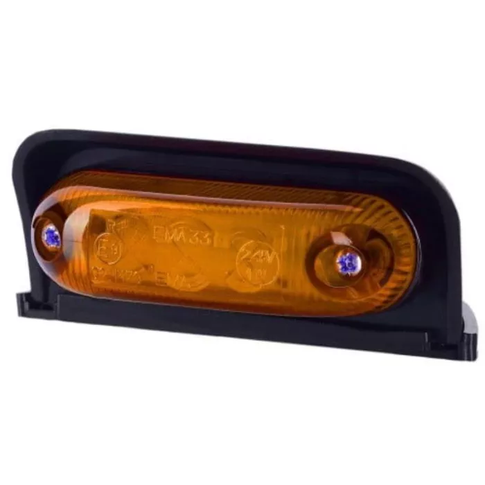 Corner Front Marker Light, Oval (LED) Orange 12 / 24V Universal