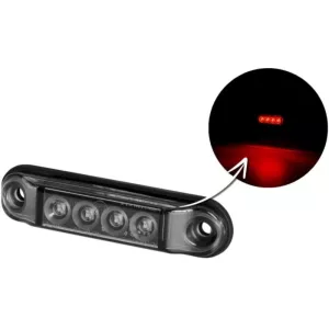 Marker Light Slim Type (LED) Red 12 / 24V Universal