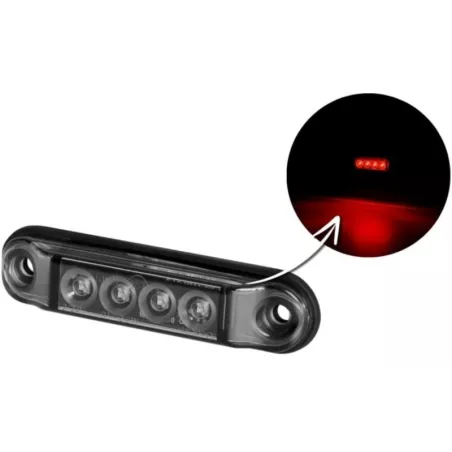 Feu de Gabarit Slim (LED) Rouge 12 / 24V Universel