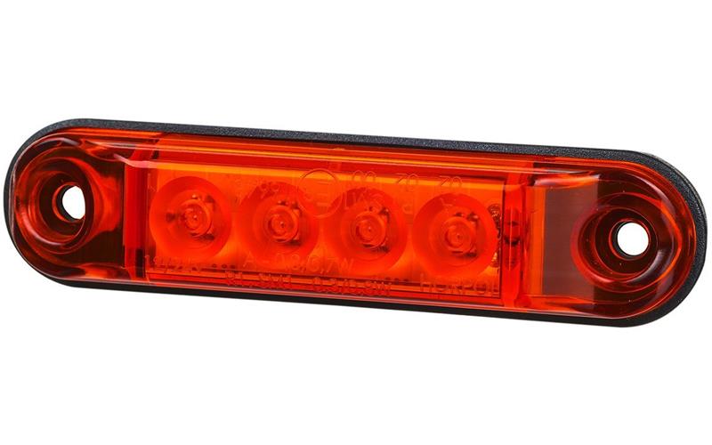 ГАБАРИТНЫЙ ФОНАРЬ ТИПА Slim (LED) КРАСНЫЙ 12 / 24V УНИВЕРСАЛЬНАЯ