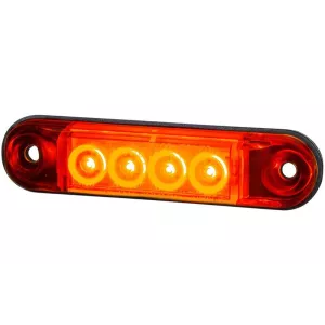 Lampa Obrysowa Typu Slim (LED) Czerwona 12 / 24 V Uniwersalna
