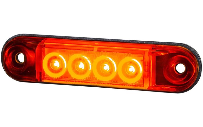 ГАБАРИТНЫЙ ФОНАРЬ ТИПА Slim (LED) КРАСНЫЙ 12 / 24V УНИВЕРСАЛЬНАЯ