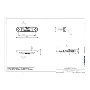 ГАБАРИТНЫЙ ФОНАРЬ ТИПА Slim (LED) КРАСНЫЙ 12 / 24V УНИВЕРСАЛЬНАЯ