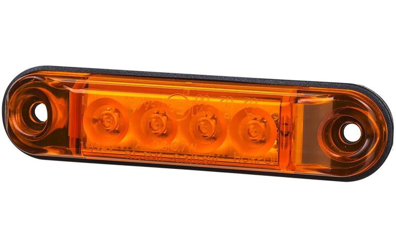 ГАБАРИТНЫЙ ФОНАРЬ ТИПА Slim (LED) ОРАНЖЕВЫЙ 12 / 24V УНИВЕРСАЛЬНАЯ