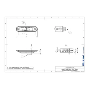 ГАБАРИТНЫЙ ФОНАРЬ ТИПА Slim (LED) ОРАНЖЕВЫЙ 12 / 24V УНИВЕРСАЛЬНАЯ