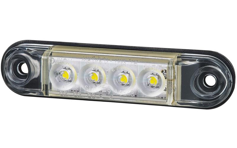ГАБАРИТНЫЙ ФОНАРЬ ТИПА Slim (LED) БЕЛЫЙ 12 / 24V УНИВЕРСАЛЬНАЯ