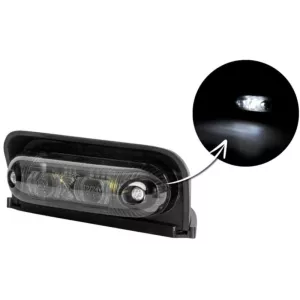Corner Front Marker Light, Oval (LED) White 12 / 24V Universal