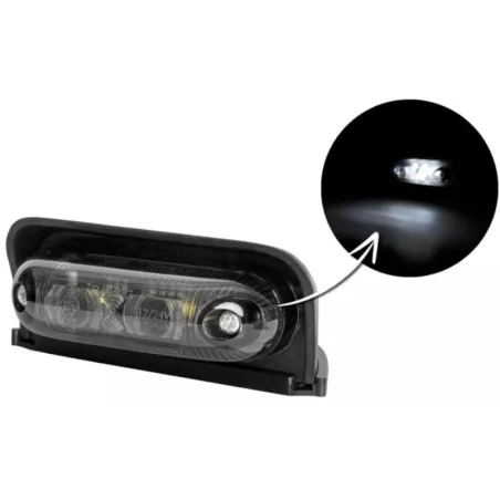 Corner Front Marker Light, Oval (LED) White 12 / 24V Universal