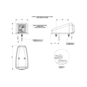 Corner Side Marke Light (LED) Orange 12 / 24V Universal