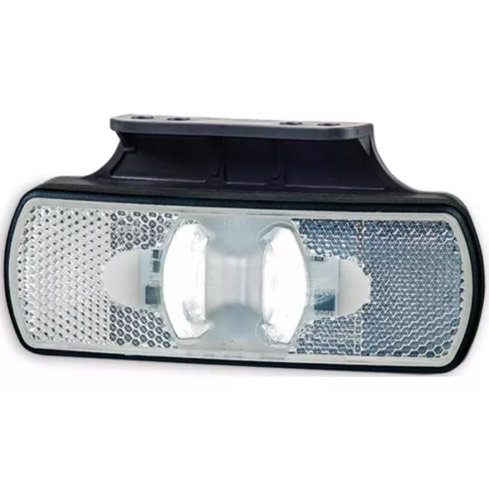 Luz de Gálibo con Colgador y Reflejo 2 Funciones (LED) Blanca 12 / 24V Universal