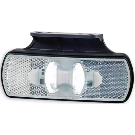 Luz de Gálibo con Colgador y Reflejo 2 Funciones (LED) Blanca 12 / 24V Universal