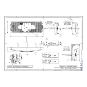 Luz de Gálibo con Reflejo 2 Funciones (LED) Amarilla 12 / 24V Universal