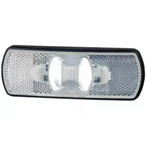 Lampa Obrysowa z Odblaskiem (LED) Biała 12 / 24V Uniwersalna
