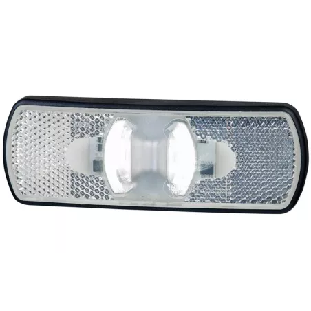 Lampa Obrysowa z Odblaskiem (LED) Biała 12 / 24V Uniwersalna