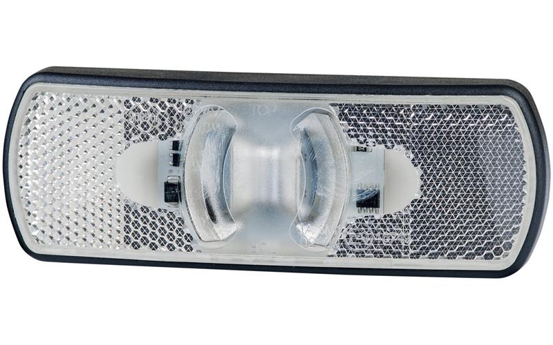 Lampa Obrysowa z Odblaskiem (LED) Biała 12 / 24V Uniwersalna