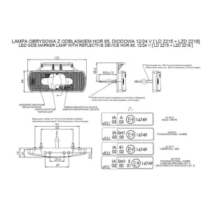 Feu de Gabarit 2 Fonctions (LED) Blanc 12 / 24V Universel