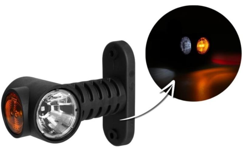 ГАБАРИТНЫЙ ФОНАРЬ (LED) БЕЛЫЙ / ОРАНЖЕВЫЙ / КРАСНЫЙ 12 / 24V УНИВЕРСАЛЬНЫЙ
