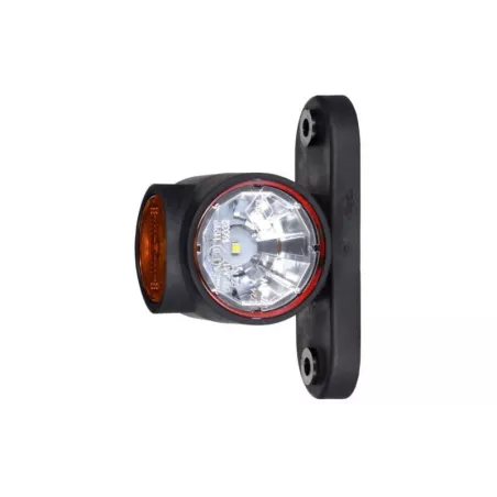 Triple Outline Marker Light, With Short, Straight Arm (LED) White - Orange - Red 12 / 24V Universal